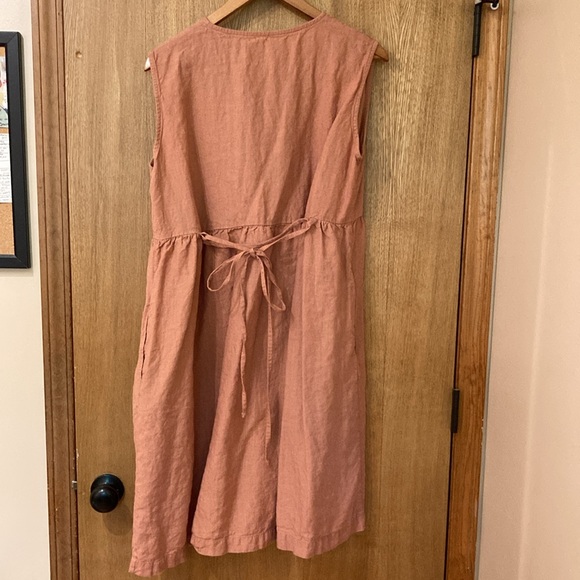 Linen By MN Canyon Clay Sleeveless Dress - Picture 3 of 6